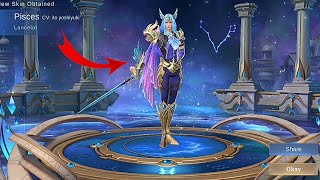 HOW I GOT FREE LANCELOT ZODIAC PISCES ⁉️LANCELOT GAMEPLAY  MLBB [upl. by Caputo]