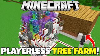 PLAYERLESS AFK TREE FARM Tutorial 2000 LogsHour Minecraft Bedrock  Xbox MCPE PS5 Switch [upl. by Eniarral211]