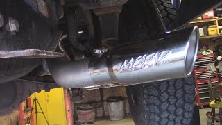 MBRP Cat Back Exhaust Install Chevy Truck 53 liter [upl. by Eydie]