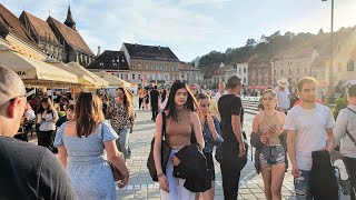 Brasov City Centre Walk Transilvania Romania 🇷🇴 Walking Tour 2022 [upl. by Lamar]