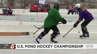 US Pond Hockey Championships underway [upl. by Bilow]