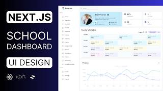 Nextjs School Management Dashboard UI Design Tutorial  React Nextjs Responsive Admin Dashboard [upl. by Aicilec]