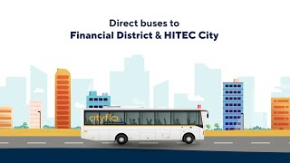 office rides from Vanasthalipuram  Hastinapuram to HITEC City amp Financial District [upl. by Olenolin]