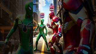 Hero or Villain  Rank Up  SpiderMan amp Iron Man vs Green SpiderMan shorts spiderman brawlstars [upl. by Arv]