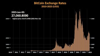 Bitcoin Historical Price 20102023 in 2 minutes [upl. by Susann]