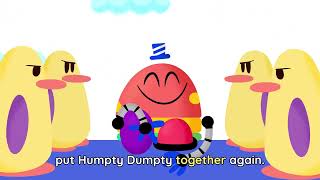 Humpty Dumpty Sat on a Wall with Lyrics  Baby Songs [upl. by Dino]