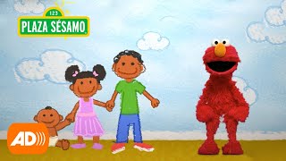 Plaza Sésamo Elmo aprende sobre las hermanas y hermanos [upl. by Einnob]