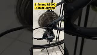 Shimano Sora R3000 Actual Shifting [upl. by Wanda]