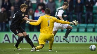 Leigh Griffiths Goal Gives Hibs Famous Victory Hibernian 10 Celtic 29122012 [upl. by Akienaj]