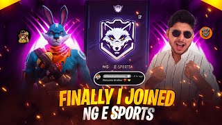 FINALLY I 🥵 JOINED NG E SPORTS 🔥  NEW JOURNEY WITH NonstopGaming ❤️ [upl. by Bywaters114]