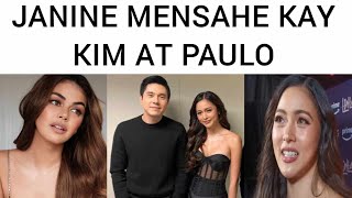 JANINE GUTIERREZ MENSAHE KAY KIM CHIU AT PAULO AVELINO [upl. by Regazzi366]