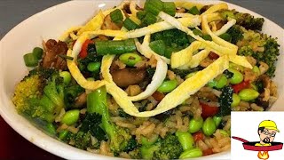 Edamame Fried Rice  Vegetarian [upl. by Yeldud]