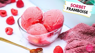 Sorbet framboise  la recette maison facile et délicieuse [upl. by Aroved]