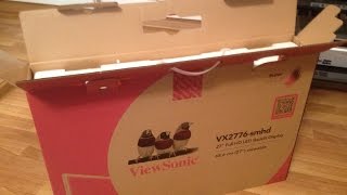 ViewSonic VX2776SMHD Unboxing and Testing [upl. by Mccreery]