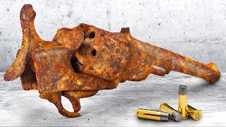 Deprez Brevete  Rusty Revolver Restoration [upl. by Arayc]