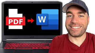 How to Convert PDF to Word Doc For Free  Best Method [upl. by Drarej]