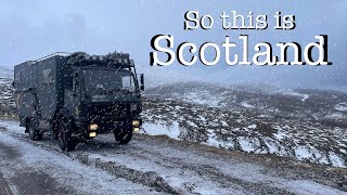 ⚠️ Extreme Scotland We make the most of this Overland adventure Vanlife with its snow Wind amp Rain [upl. by Kleon543]