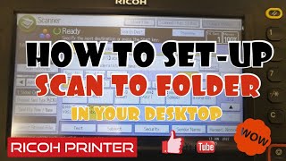 RICOH PRINTER SCAN TO FOLDER  DTECH TV [upl. by Adnahsed]