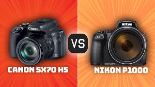 Canon SX70 HS vs Nikon P1000 Which Camera Is Better With Ratings amp Sample Footage [upl. by Aneehsor]