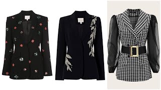 Very stylish amp Exclusive quality women Blazer designs ideas for women for party wear [upl. by Larina]