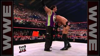 The Hardy Boyz vs Brock Lesnar amp Shawn Stasiak Insurrextion 2002 [upl. by Berck]