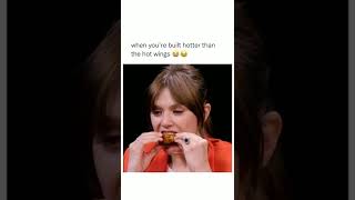 Elizabeth Olsen Vs Other Celebrities After Eating Hot Wings shorts ytshorts elizabetholsen funny [upl. by Haven]