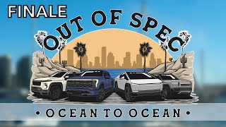 Ocean 2 Ocean In Electric Trucks Rivian Cybertruck Lightning amp Silverado Race To The Finish Line [upl. by Lletnom]