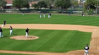 New York Yankees pitchers practice fielding drills  Spring Training 2011 [upl. by Elacsap461]