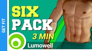 How To Get A Six Pack In 3 Minutes  ABS Workout At Home [upl. by Olsson389]