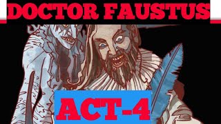 Doctor Faustus Act4 summary UrduHindi Christopher Marlowe [upl. by Suillenroc]