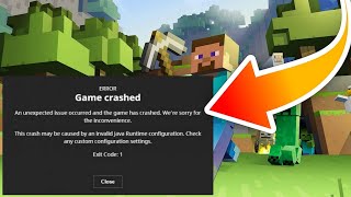 How To Fix Minecraft Exit Code 1  Best Fixes 2023 [upl. by Haman]