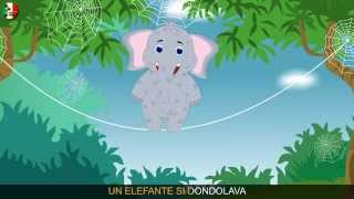 L’elefante si dondolava con testo  Canzoni per bambini [upl. by Innor]