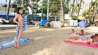 Walking in WAIKIKI Memorial Day Weekend  HAWAII PEOPLE vacation travel oahu [upl. by Llecrup641]