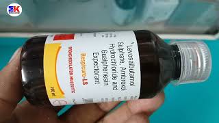 RespicureLS Syrup  Levosalbutamol Ambroxol Hydrochloride amp Guaiphenesin Syrup  Respicure LS Syrup [upl. by Nnaesor477]