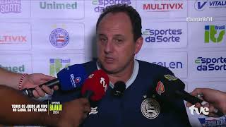 ROGÉRIO CENI FALA DEPOIS DO CONFRONTO VITÓRIA 3 X 2 BAHIA [upl. by Dusza]