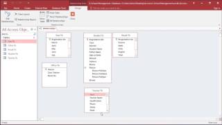 School management system in ms access creating tables [upl. by Stamata]