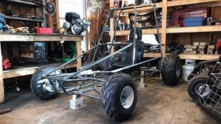 home made two speed off road go kart part 2 [upl. by Orlene]