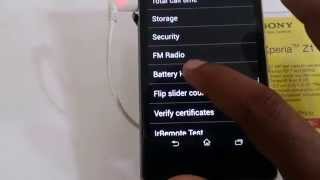 Sony Xperia Z1 Battery Health test secret code [upl. by Dahle]