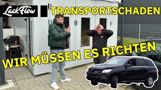 Wir lackieren Teile des Unfall Mercedes ML von bobergderechte [upl. by Dnar957]