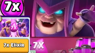 7x Elixir  Lightning Fast 3 Crown Win in Clash Royale [upl. by Bobina]