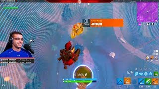 I picked up a Jetpack midair and then landed a trickshot Nick Eh 30s BEST Fortnite Moments 13 [upl. by Ennasus]