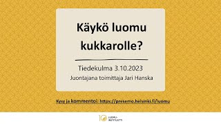 Käykö luomu kukkarolle keskustelutilaisuus [upl. by Weinshienk949]