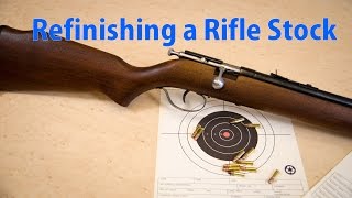 How to Refinish a Rifle Stock  woodworkweb [upl. by Schlosser]