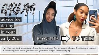 quotbe ready by 8pmquot date night GRWM body  skin  face  ootn AND advice on dating in your early 20s [upl. by Damick289]