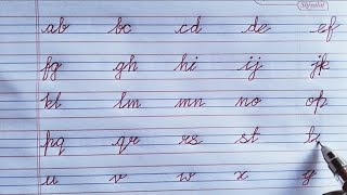 JOIN CURSIVE LETTERS TOGETHER  PRACTICING WRITING CURSIVE CURSIVE ALPHABET [upl. by Fessuoy296]