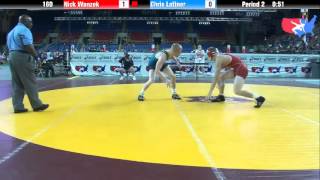 Fargo 2012 160 Round 6 Nick Wanzek Minnesota vs Chris Lattner Missouri [upl. by Mixie490]