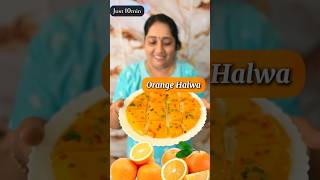 Orange🍊 Halwa😍👌🏻🤤 in 10min😯 orangehalwa malluvlogz [upl. by Haldes]