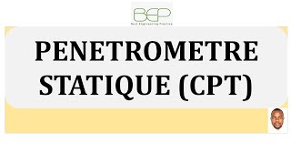 Géotechnique  Essai au pénétromètre statique CPT  CPTU [upl. by Renraw]