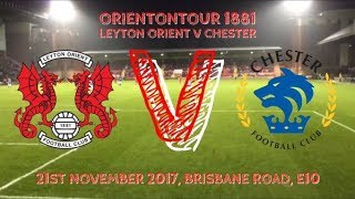 Leyton Orient vs Chester City VLOG [upl. by Zaria]