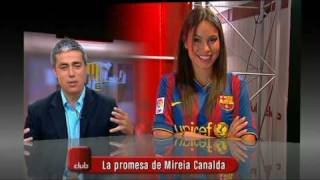 TV3  El club  Mireia Canalda en tanga [upl. by Ahsial]